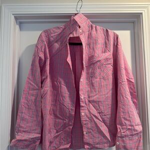 Pink Plaid Men's Shirt